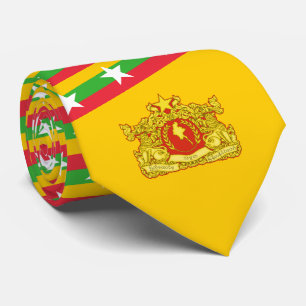 Cravate Myanmar / Birmanie Drapeau et sceau d'État