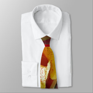 Cravate Nature Fleur Rouge Photographie Florale