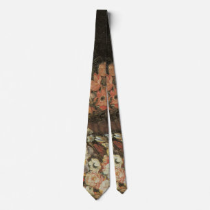 Cravate Nature morte Fleurs, Floral Baroque Vintage