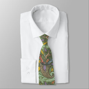 CRAVATE NATURE'S BOUNTY WILDLIFE CORNUCOPIA HOLIDAY TIE