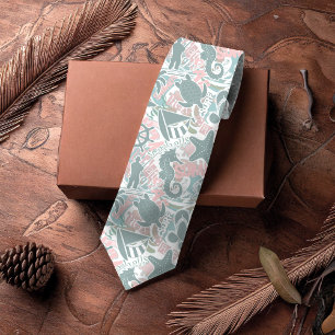 Cravate Nautical Beach Collage