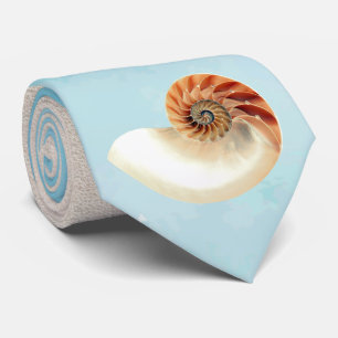Cravate Nautilus Coquillage et sable
