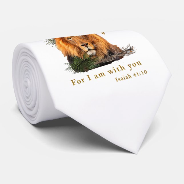 Cravate Ne crains pas Ésaïe 41:10 (Roulé)