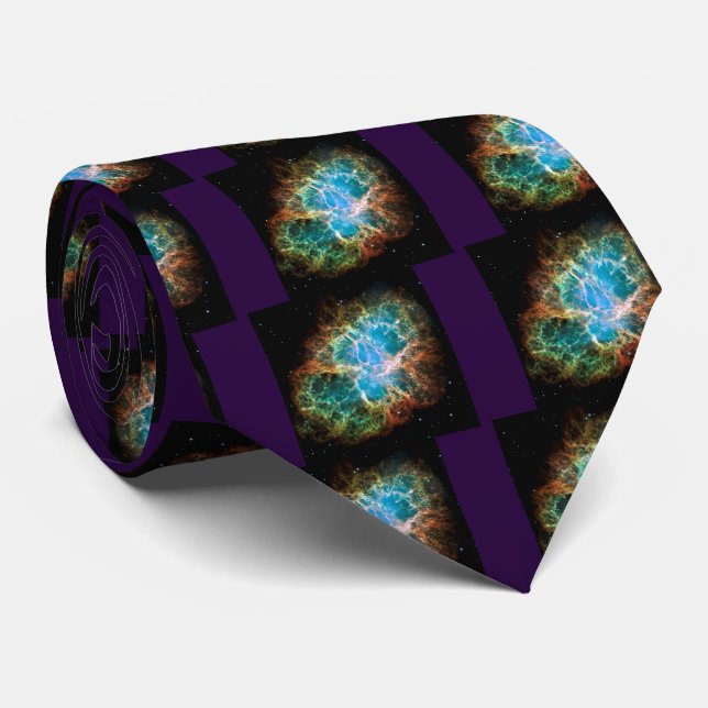 Cravate Nebula du crabe (Roulé)