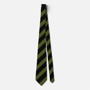 Cravate Necktie Buddy Armée Green Stars & Stripes