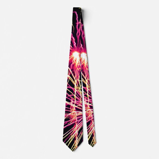 Cravate Necktie Buddy Motif Fireworks (Devant)