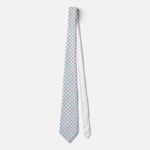 Cravate Necktie Chic Pink Water Lys and Dragonflies