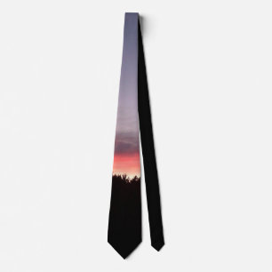 Cravate Necktie coucher de soleil