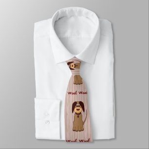 Cravate Necktie de chien Brown