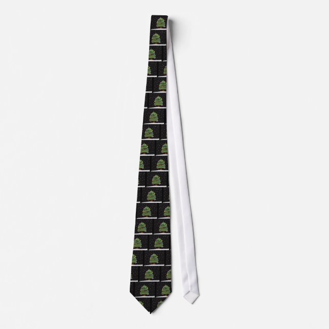 Cravate Necktie de l'arbre de Noël (Devant)