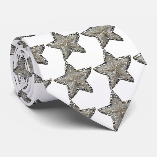 CRAVATE NECKTIE DE SÉQUENCE D'ÉTOILES ENTRÉE (Roulé)