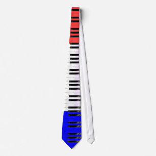 Cravate Necktie des clés de piano