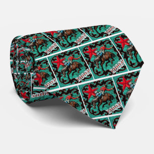 Cravate Necktie du Cowboy Bronder de Western Rodeo