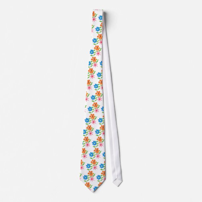 Cravate Necktie florale (Devant)