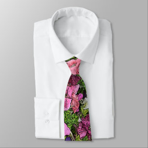 CRAVATE NECKTIE FLORALE/PETUNIAS DU MENS