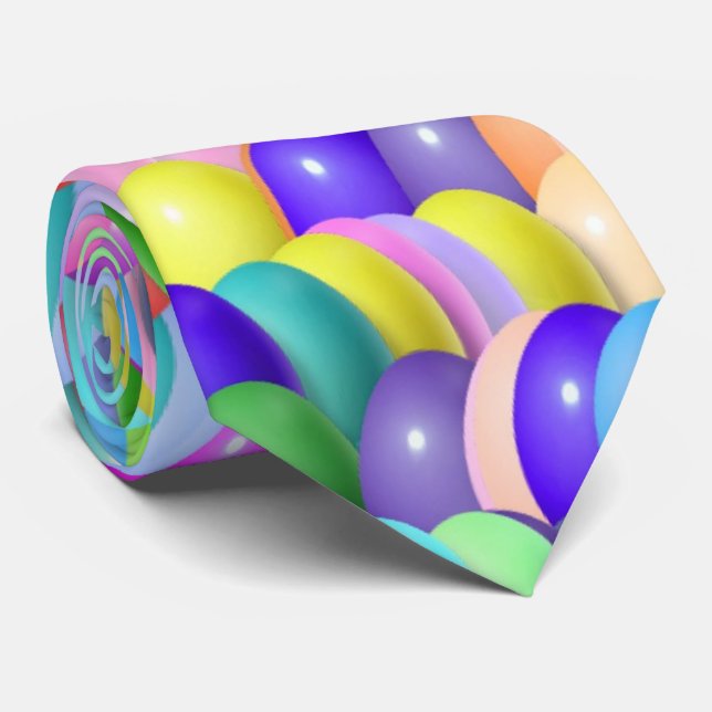 Cravate Necktie - Oeufs de Pâques trouvés (Roulé)