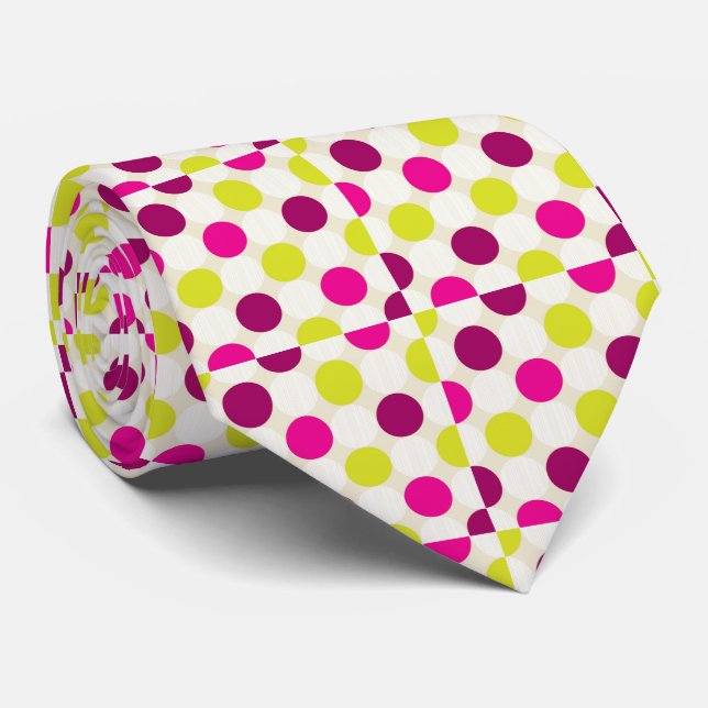 Cravate Necktie pois (Roulé)