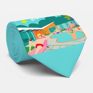 Cravate Necktie Retro Gay Pool