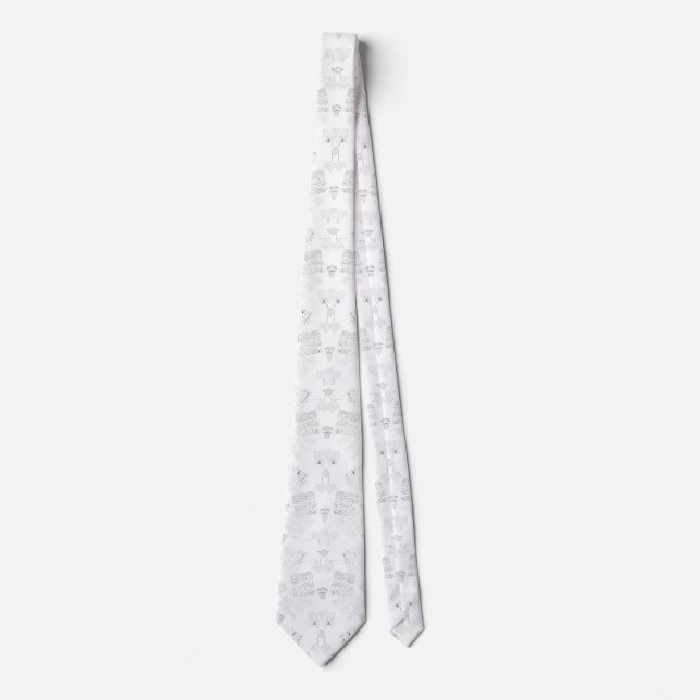 Cravate Neckties marine, occidentale et soie pour hommes (Devant)