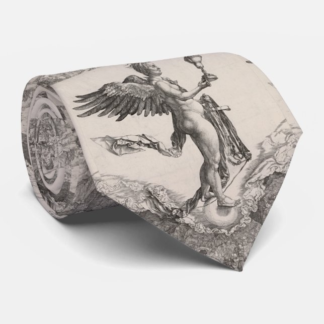 Cravate Nemesis, gravant par Albrecht Durer (Roulé)