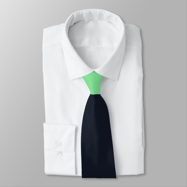Cravate neon gree navy (Attaché)