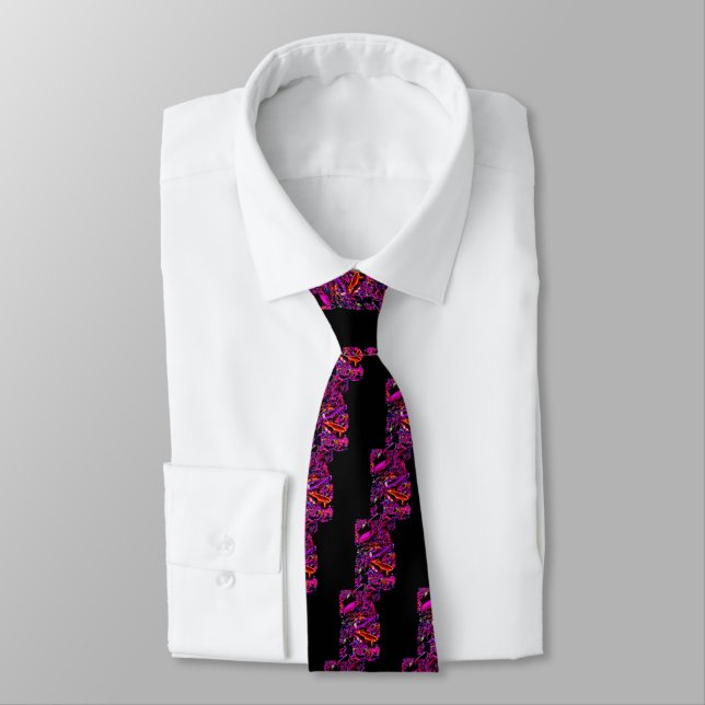 Cravate Neon Koi (Attaché)