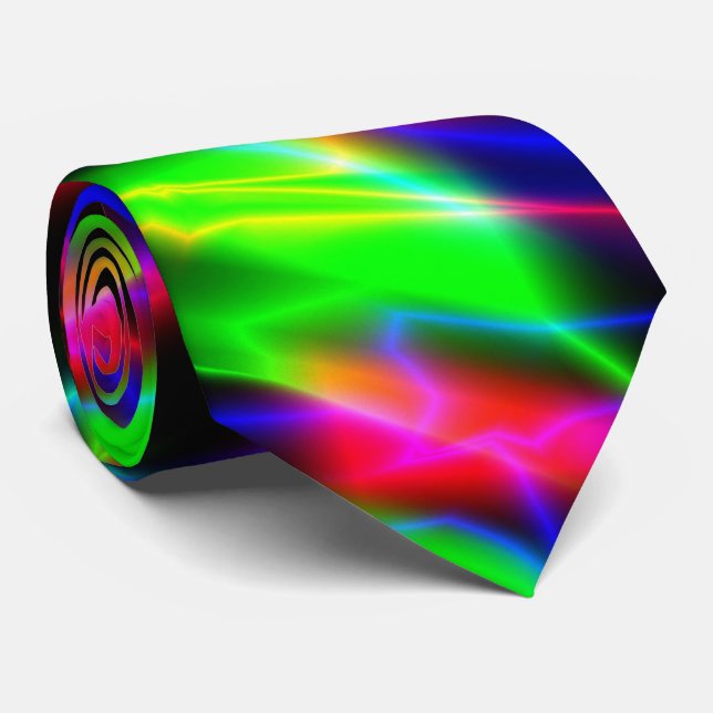 Cravate Neon Night (Roulé)