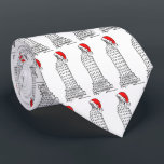 Cravate New York Christmas NYC Skyscraper Santa Claus Casq<br><div class="desc">Cravate présente une illustration originale d'un gratte-ciel new-yorkais classique,  "habillé" pour Noël avec un chapeau de Père Noël rouge. Ne vois-tu pas ce que tu cherches ? Vous avez besoin d'aide pour la personnalisation ? Contactez Rebecca pour avoir quelque chose conçu pour vous.</div>