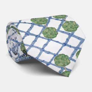 Cravate Noël Chinoiserie Bamboo Topiaries Topiary Ne