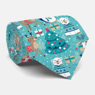 Cravate Noël coloré