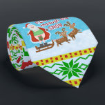 Cravate Noël drôle | Le Père Noël clignote la neige du Tru<br><div class="desc">Cette année, au lieu de sombrer dans la neige, le Père Noël a pris un nouveau passe-temps. Armé d'un cadeau de Noël placé dans un endroit stratégique et d'un couple de rennes affamés, Jolly Old Saint Nick "clignote à travers la neige". Ce design hilarant de nouveauté de vacances fera rire...</div>