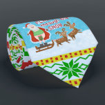 Cravate Noël drôle | Le Père Noël clignote la neige du Tru<br><div class="desc">Cette année, au lieu de sombrer dans la neige, le Père Noël a pris un nouveau passe-temps. Armé d'un cadeau de Noël placé dans un endroit stratégique et d'un couple de rennes affamés, Jolly Old Saint Nick "clignote à travers la neige". Ce design hilarant de nouveauté de vacances fera rire...</div>