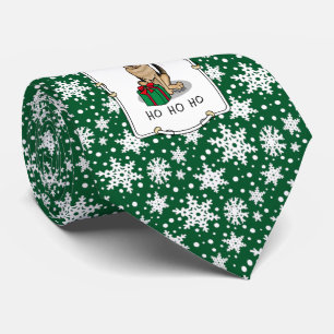 Cravate Noël Santa Hat Allemand Berger Chien mignonne