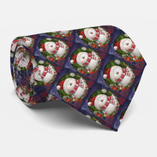 Cravate Noël Snowmen