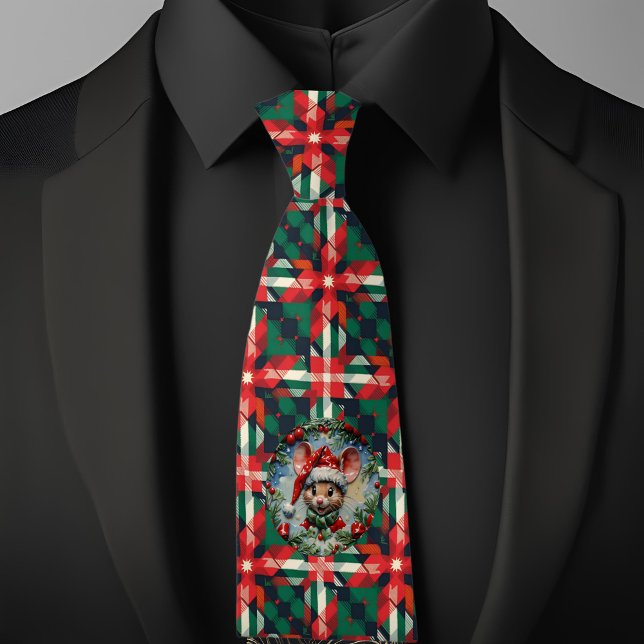 Cravate Noël Souris Fouine (Créateur téléchargé)