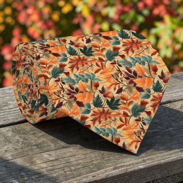 Cravate Nœud papillon aux feuilles d'automne saisonnières (Créateur téléchargé)