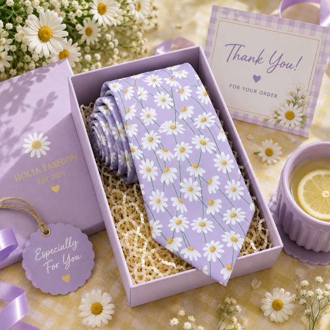Cravate Nœud papillon lavande violet floral (Créateur téléchargé)