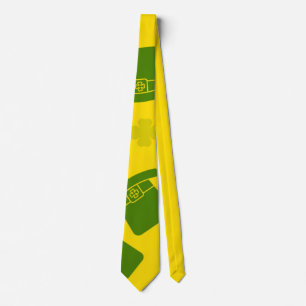 Cravate Nœud papillon Saint-Patrick Chapeau de Lutin Jaune