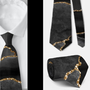 Cravate Noeuds de cou de mariage formels en paillettes d'o