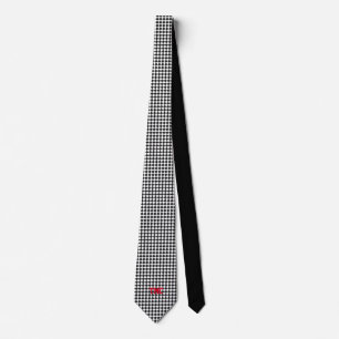 Cravate Noir Blanc Checkerboard INITIALS Sports Classic