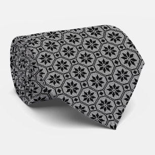 Cravate Noir Dentelle isolée texture du tissu croisé