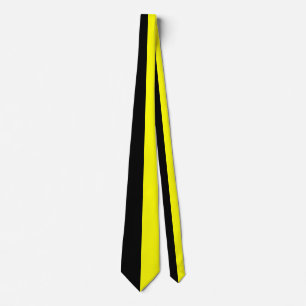 Cravate Noir et Jaune Couleur Partagée