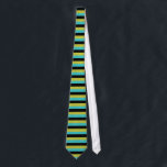 Cravate Noir, turquoise et rayures jaunes<br><div class="desc">Rayures horizontales dans le noir, turquoise bleu-vert, et un novice - couleur jaune. Va voir rétro génial. Conception rayée simple.</div>