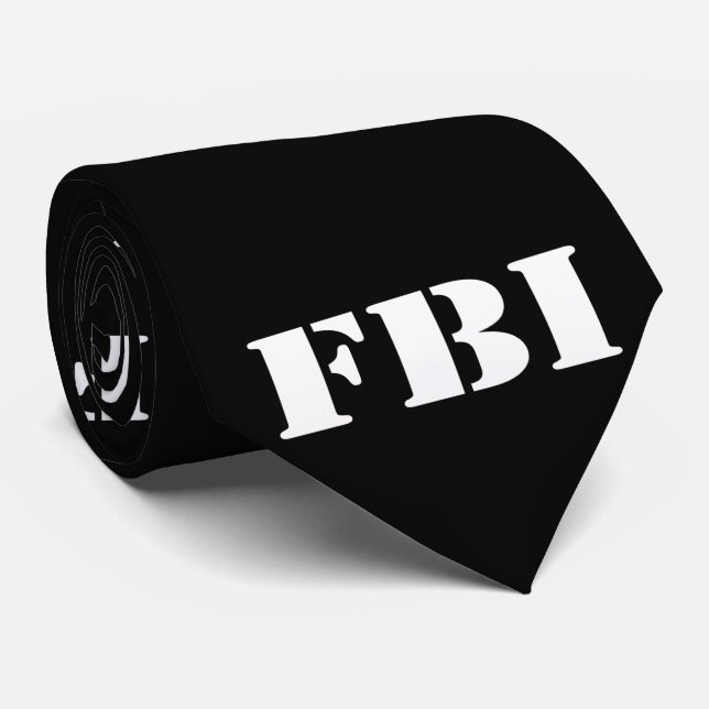 CRAVATE noire du FBI (Roulé)