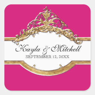 Cravate noire Elégance 2, Sticker à couplage d'or