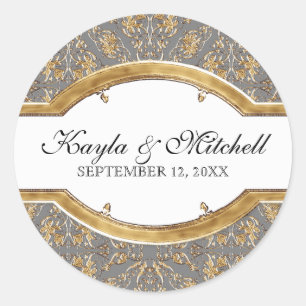 Cravate noire Elégance 2, Sticker à couplage d'or