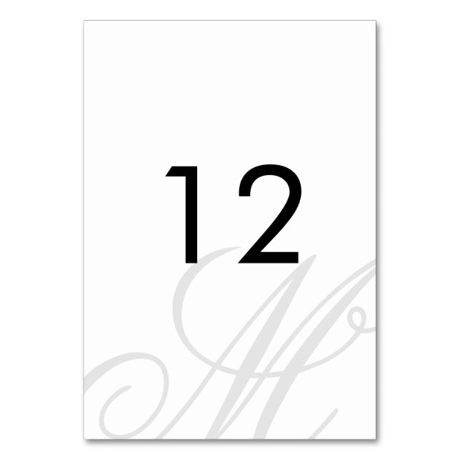 Cravate noire | Noir Blanc | Numéro de table (Par défaut)