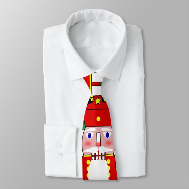 Cravate Noisette rouge Soldat Noël (Attaché)