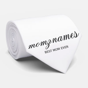 Cravate Nom de la calligraphie personnalisée de la meilleu