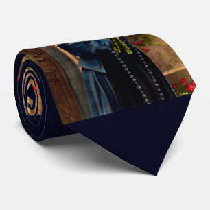 Cravate nonne bleue vers 1910